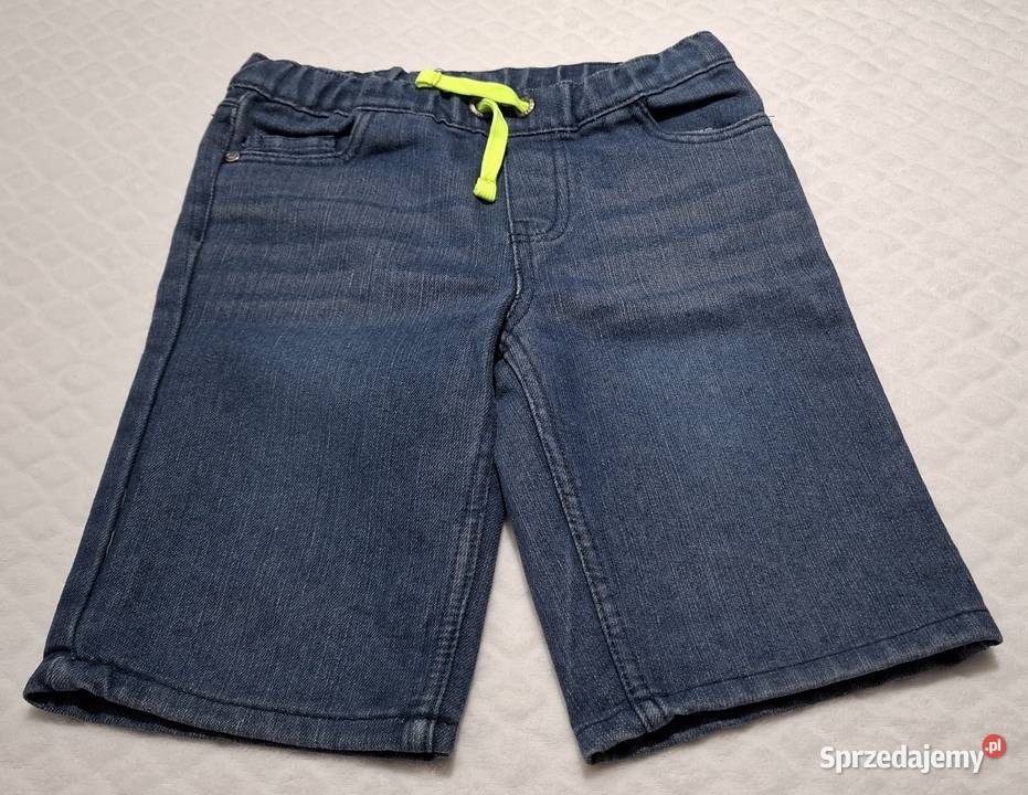 Krótkie spodenki chłopięce niebieskie 122 67 lat Spodnie