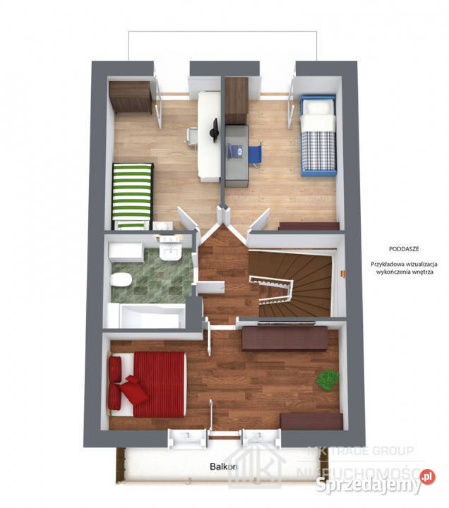 Nowy dom wolnostojący Kłaj pow 80m2 rekuperacja małopolskie