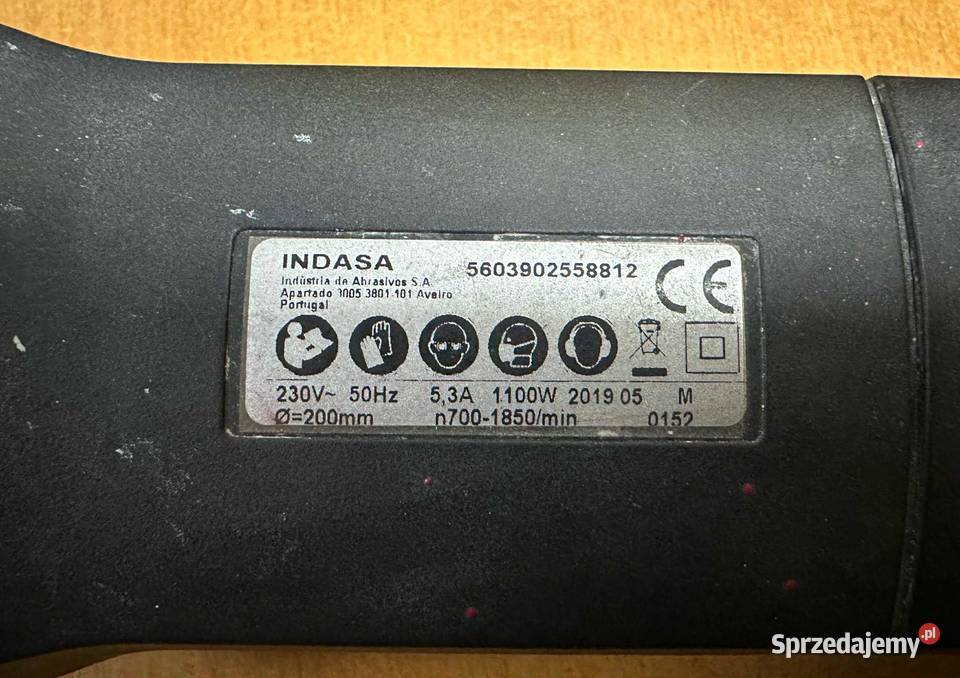 Polerka Elektryczna Rotacyjna Indasa 1100W Dom i Ogród warmińsko-mazurskie Elbląg