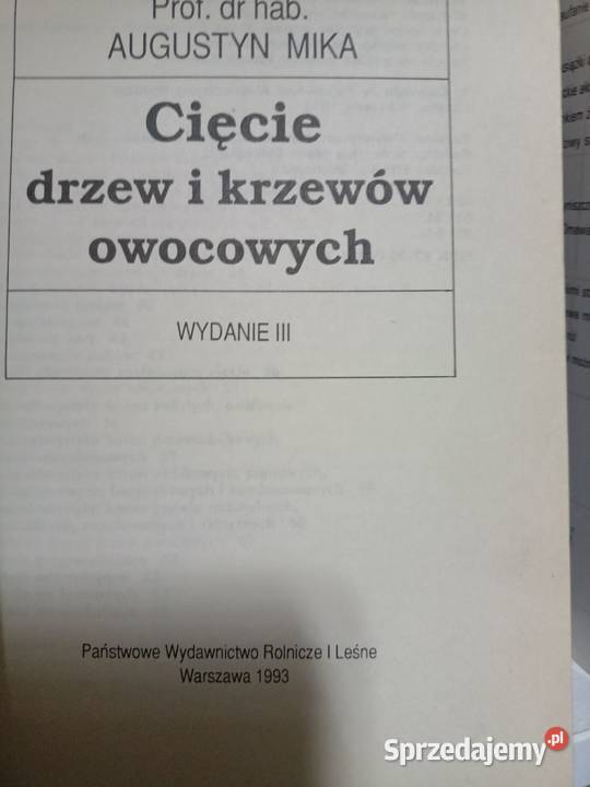 Cięcie drzew Mika książki Warszawa księgarnia Podręczniki