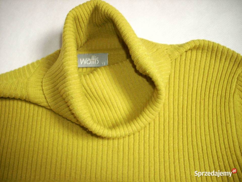 Wallis Musztardowy Milutki sweter Golf L 40 golf