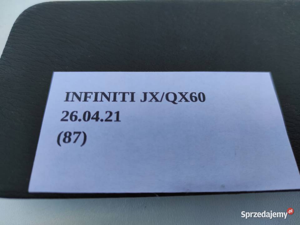 OSŁONA ZAŚLEPKA TAPICERKA KLAPY INFINITI QX60 JX wielkopolskie Nowy Tomyśl