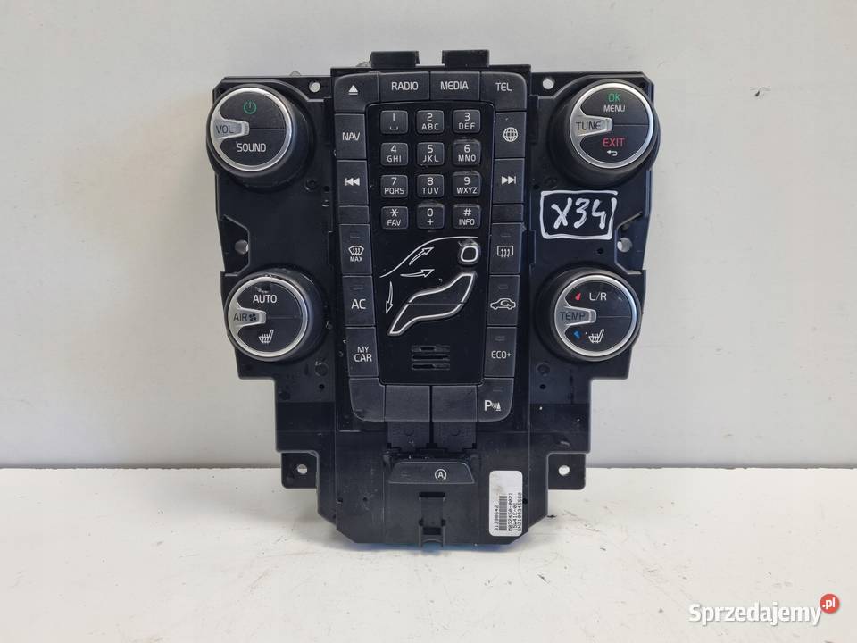Volvo V40 II PANEL STEROWANIA NAWIEWEM Panele sterowania, przełączniki Chełm