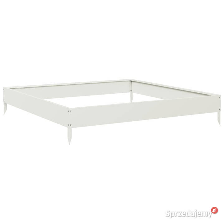 Podwyższona donica biała 100x100x185 stal Warszawa