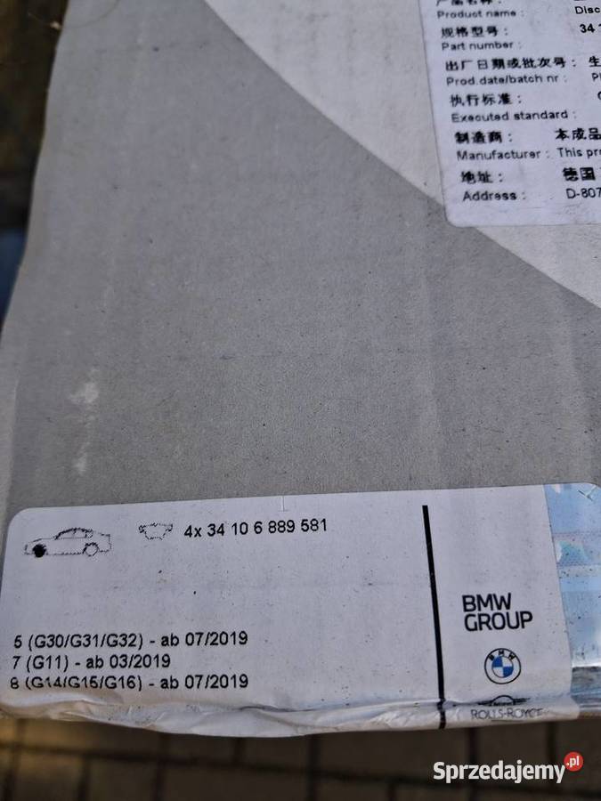 Nowe Oryginalne Klocki Hamulcowe Przód BMW OE Klocki hamulcowe mazowieckie Łomianki Dolne sprzedam