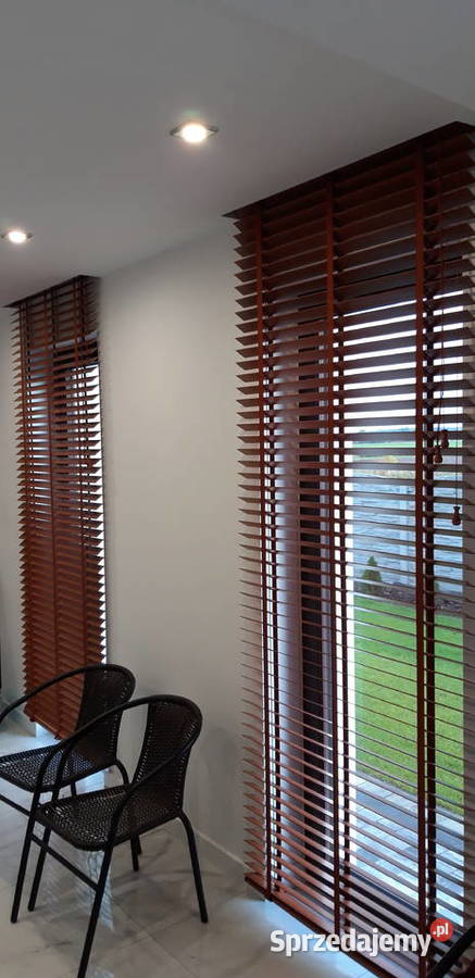 Żaluzje drewniane 50mm wielkopolskie