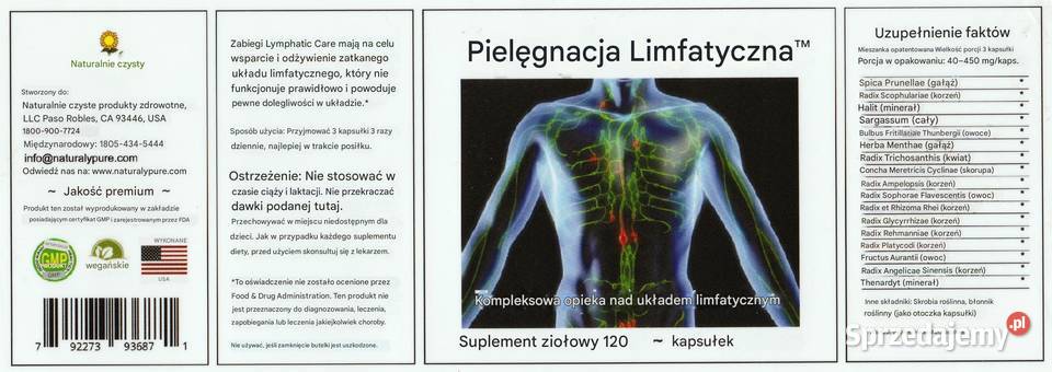 Suplement diety Układu Limfatycznego sprzedam