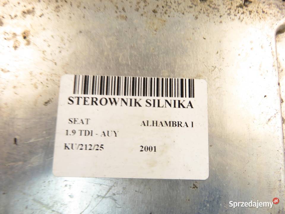 STEROWNIK SEAT ALHAMBRA I 19 TDI PD 115 AUY