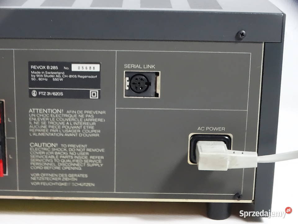 Amplituner REVOX B 285 Legendarny Klasyk HiFi Audio Biłgoraj