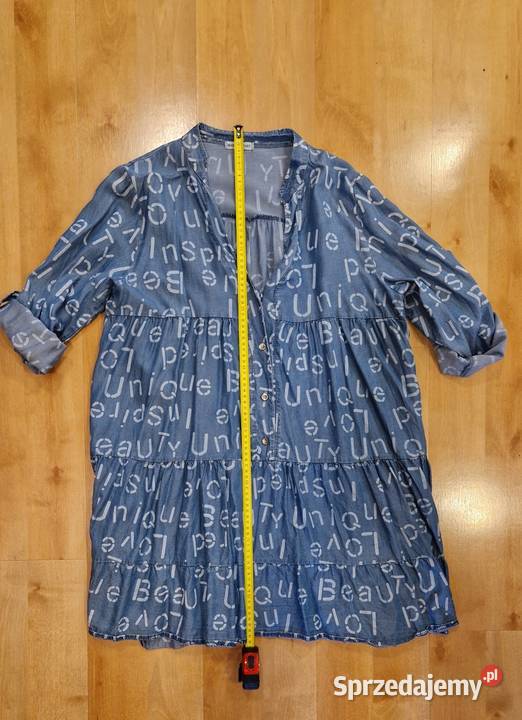 SUKIENKA TUNIKA koszula długa z bawełny jakby Lublin