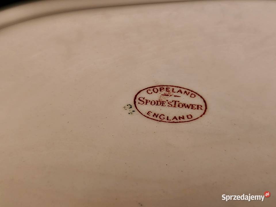 Półmisek angielski Copeland Spodes Tower Porcelana i szkło Chełm
