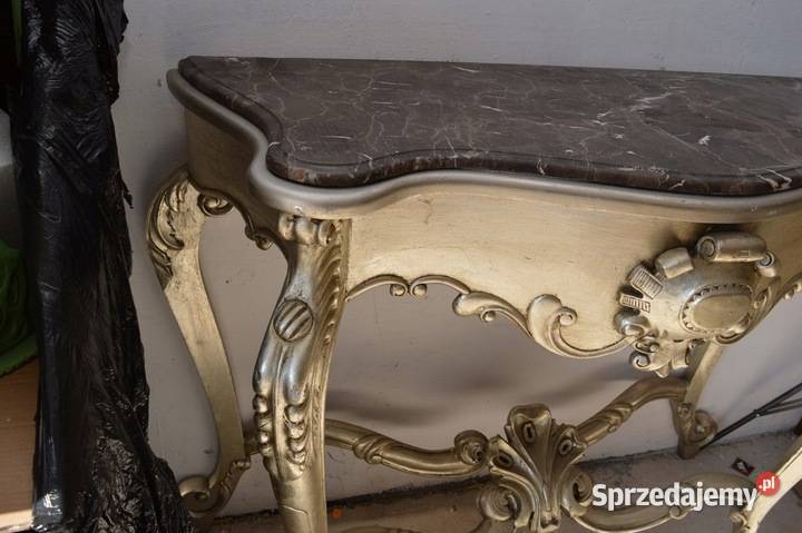 SREBRNA konsola pod ścianę KONSOLKA Dekor 124 Kraków sprzedam