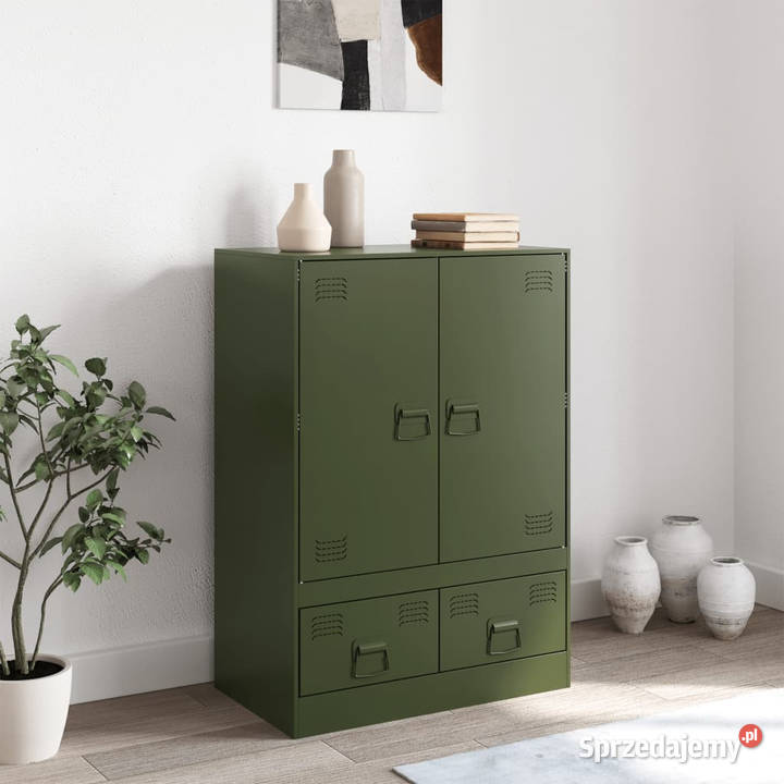 Szafka oliwkowa 67x39x95 stal WM841809 mazowieckie Warszawa