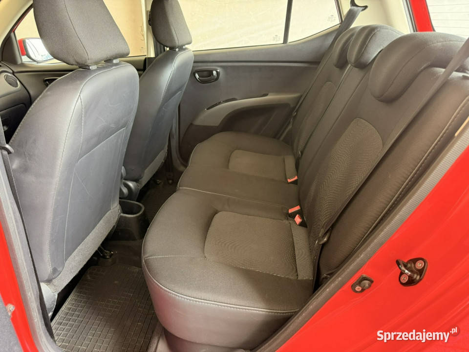 Hyundai i10 FL 11 12V 2011r 69 124 Salon ASO czerwony dolnośląskie Wojkowice sprzedam
