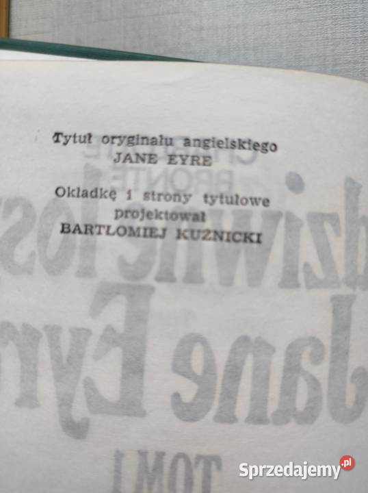 Charlotte Bronte Dziwne losy Jane Eyre Kultura i Rozrywka świętokrzyskie