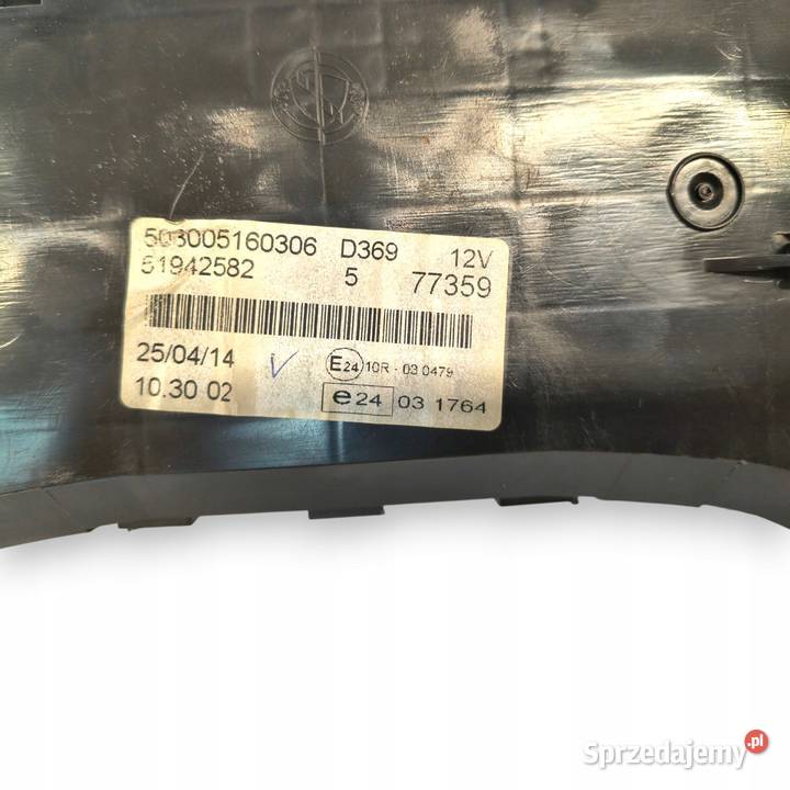 LICZNIK ZEGARY 51942582 Fiat Doblo II LIFT 13 16