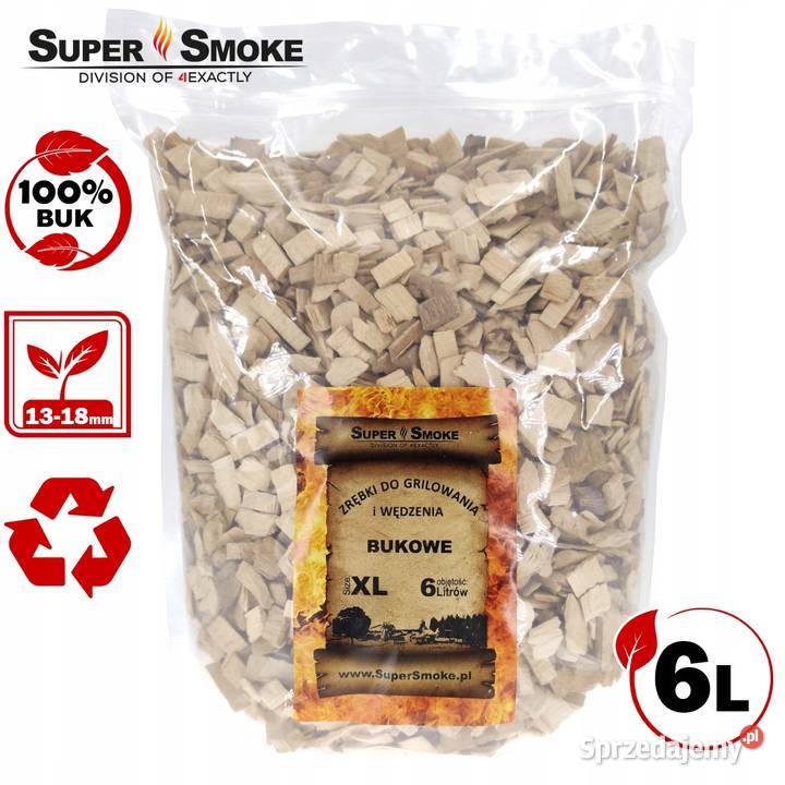 Zrębki Wędzarnicze Super Smoke BUK KL13 1218mm Białystok