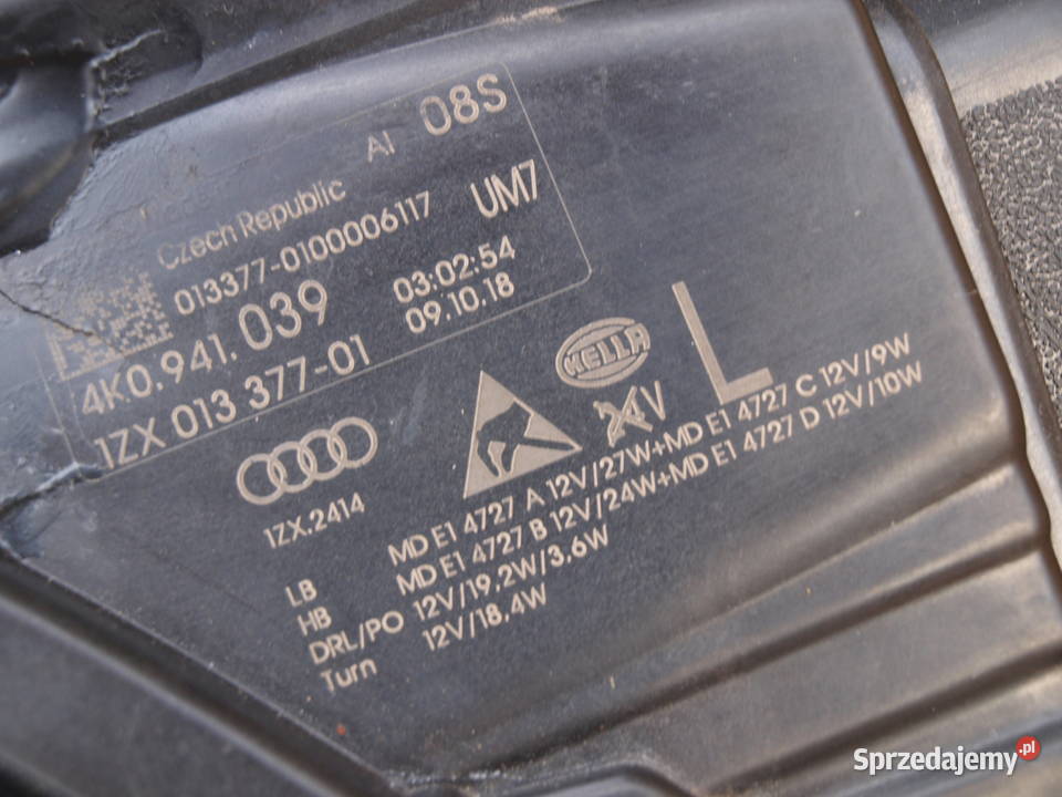 Audi A6 C8 lampa lewa przód Full Led 2019 2022r Kalisz