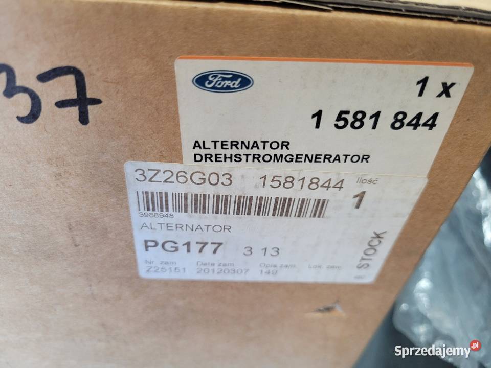 Alternator Ford Transit 6C1T10300CD 1581844 Radom sprzedam