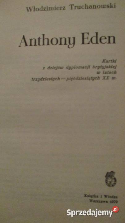 Anthony Eden Truchanowski dyplomacja łódzkie Łódź