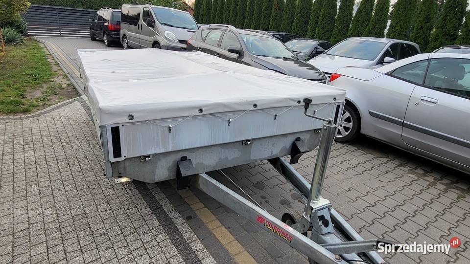 Przyczepka samochodowa Trebbiner niemiecka Góra Kalwaria