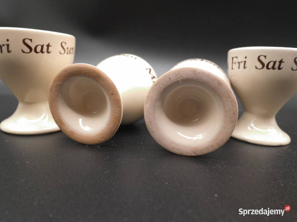 Kieliszki do jajek ecru 4 Raszków