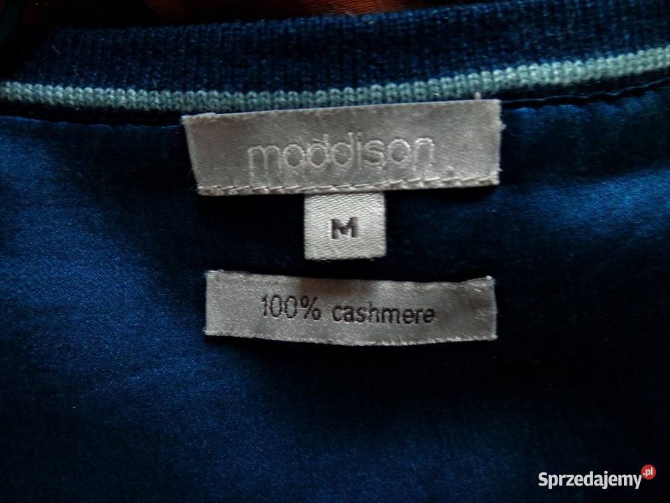 Sweter Kaszmirowy 100 Kaszmir Kardigan Wełniany Łomża