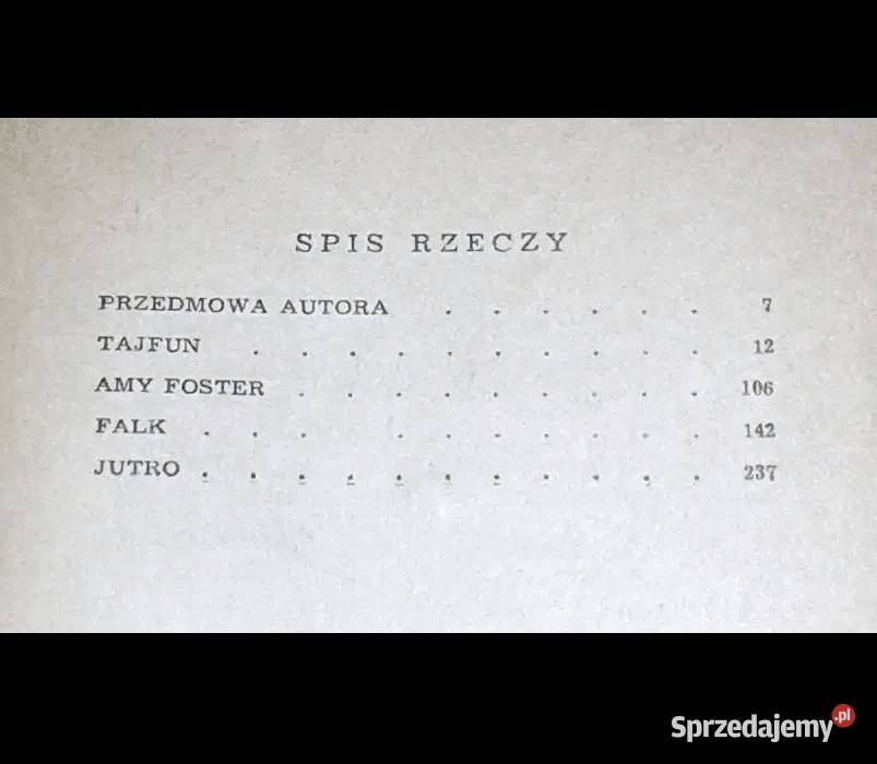 Tajfun i inne opowiadania Joseph Conrad Rok wydania 1971 Pozostałe Chełm sprzedam