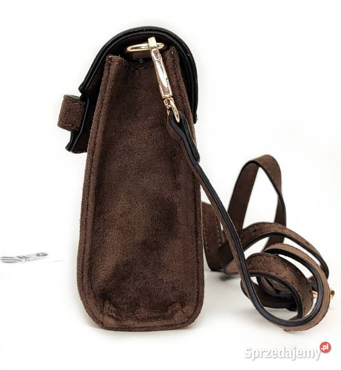 Torebka Kopertówka Listonoszka 2w1 Zamszowa Listonoszka  Warszawa