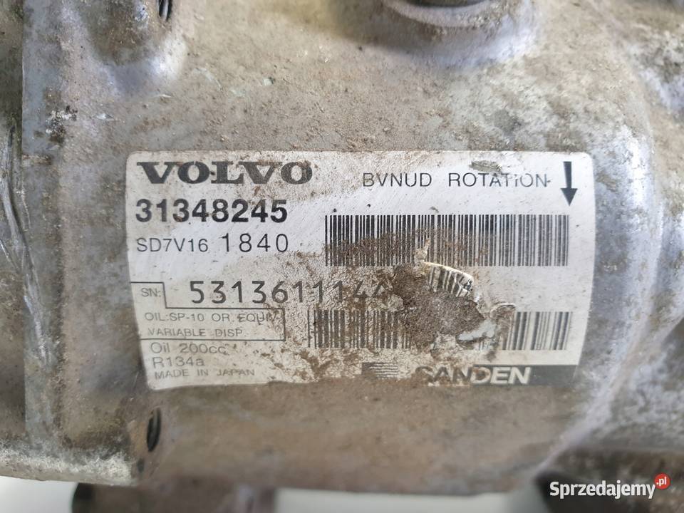 Volvo C30 16 D2 SPRĘŻARKA KLIMATYZACJI 31348245 lubelskie sprzedam