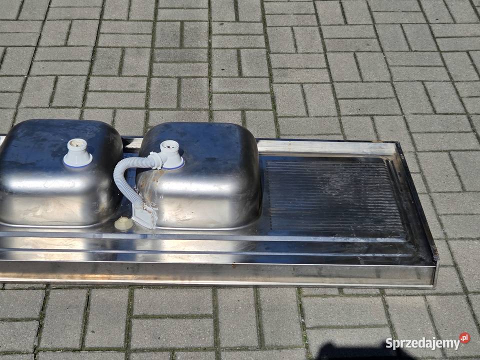 Zlew gastronomiczny 2 komory z ociekaczem APELL dolnośląskie Wrocław sprzedam