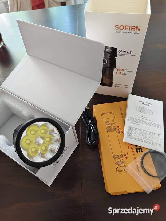 Nowa latarka sofirn q8 plus 16000 lumenów łódzkie Łódź sprzedam