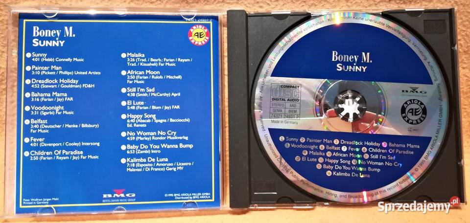 Cd Boney M Sunny Warszawa