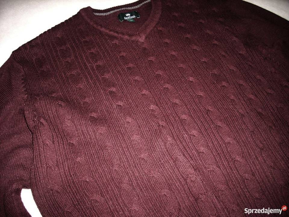 SWETER męski burgundowy j NOWY M L Nowy Sącz sprzedam