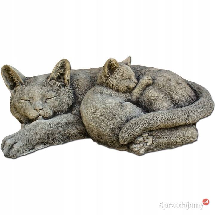 Figurka kota duży kot ogrodowy dekoracja Rzeźby i figury Szczecin