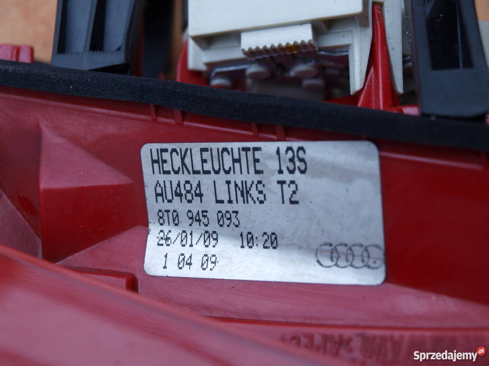Audi A5 lampa tylna w klape 2007 2012r europa Kalisz