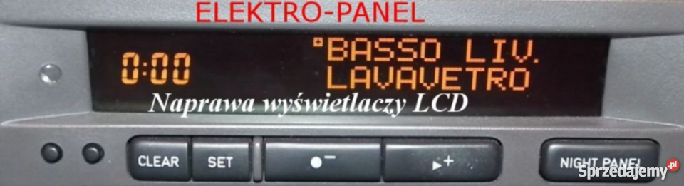 WYŚWIETLACZ SAAB SID LICZNIK RENAULT SCENIC