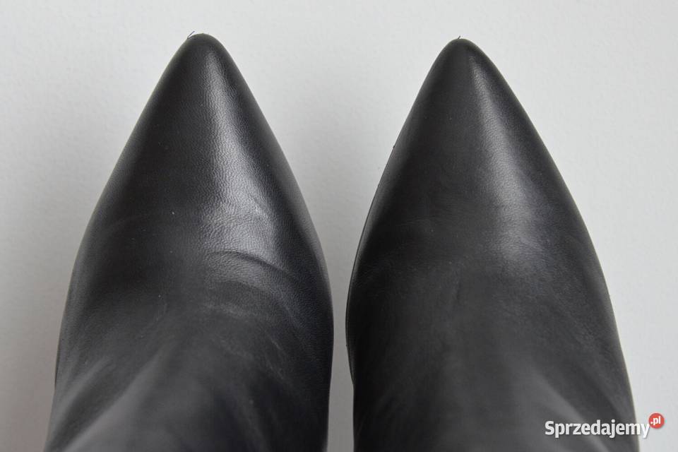 Kozaki Minelli Vlada KOLANO wygodny obcas czarny podlaskie