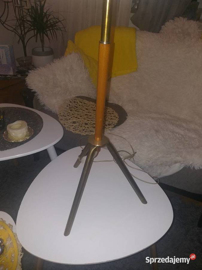 Pięknadizajnerska lampa z sygnaturą z okresu PRL