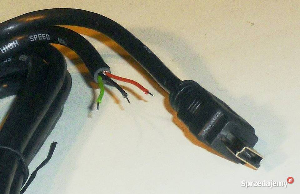 Kabel przewód MINI USB 3 żyły sprzedam