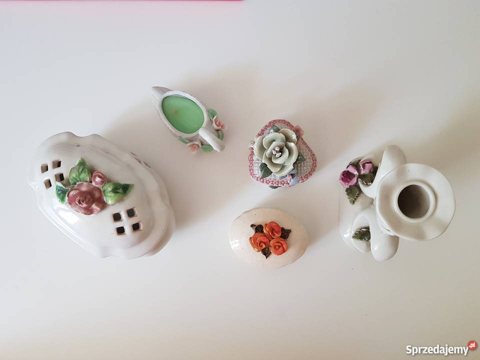 Kolekcjonerskie puzderka świecznik stare Warszawa