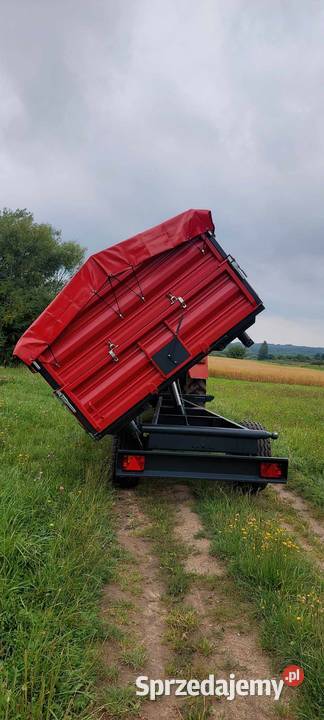 Przyczepa rolnicza jednoosiowa 3 strona remoncie Cimoszka