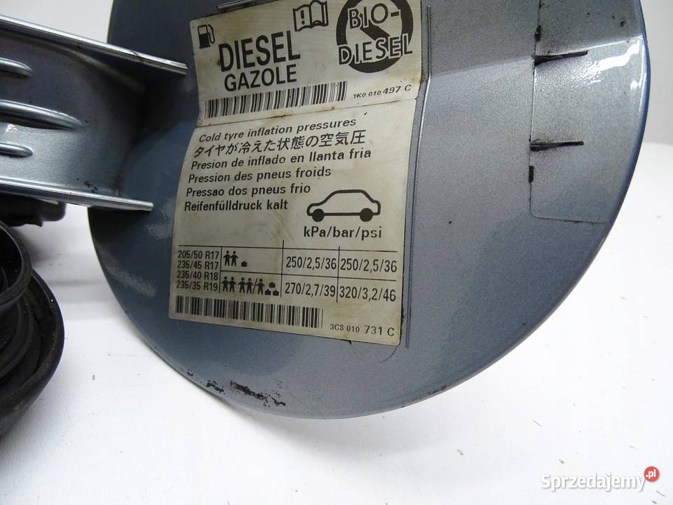 KLAPKA WLEWU PALIWA KOREK VW PASSAT CC LC7Z 12R osobowe