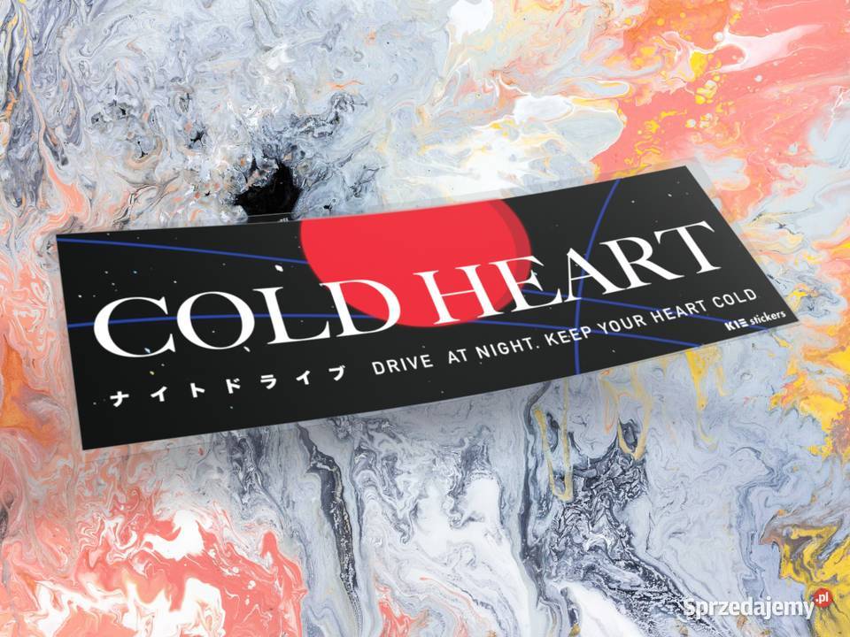 Naklejka K13 COLD HEART 20 x 65 drift slap 1 naklejki Choroszcz