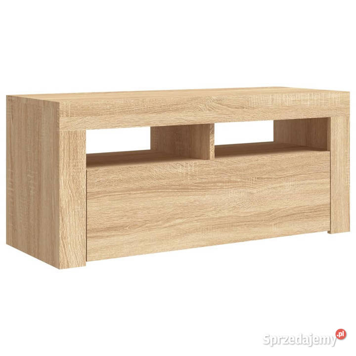 Szafka TV z oświetleniem LED dąb sonoma 90x35x40 Warszawa
