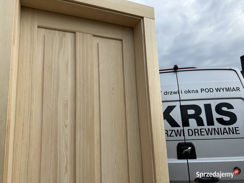 Drzwi drewniane AMERYKAŃSKIE WYSOKIE 240 CAŁA sprzedam