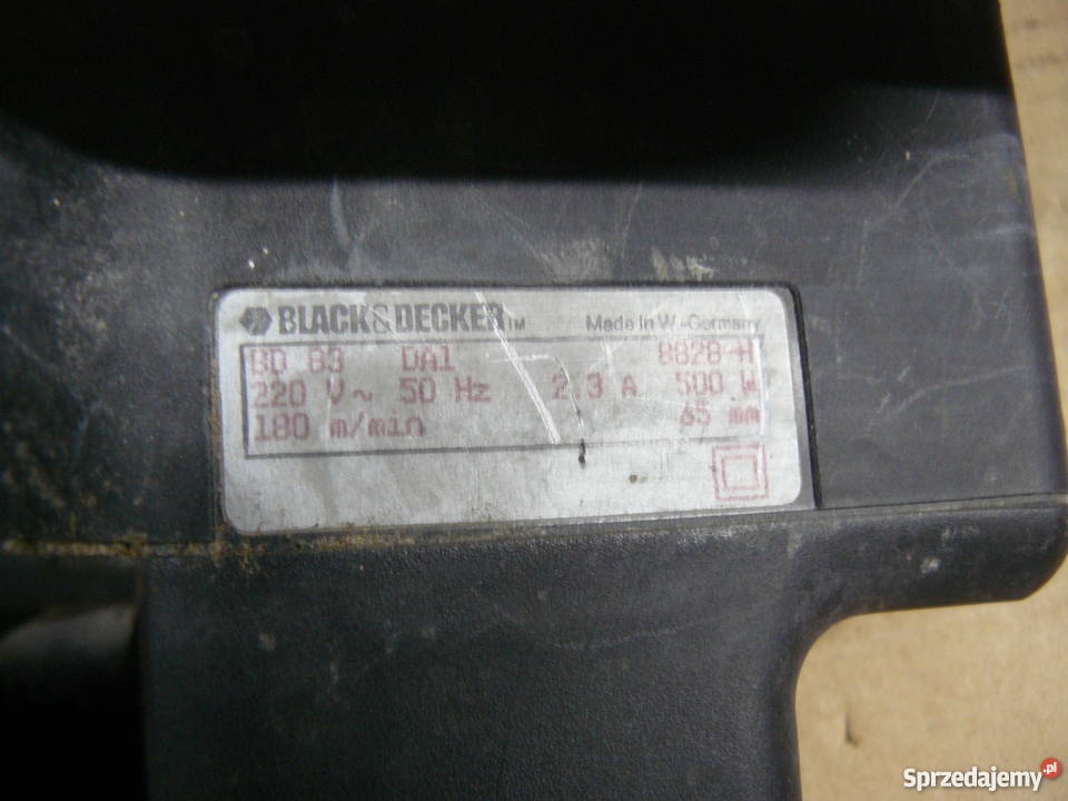 Szlifierka taśmowa BlackDedcker Nowa Sól