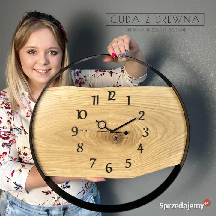 Drewniany zegar ścienny personalizowany ścienny mazowieckie Warszawa