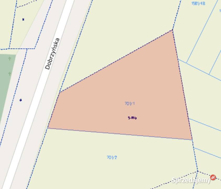Działka o pow 1629 m2 Kowal