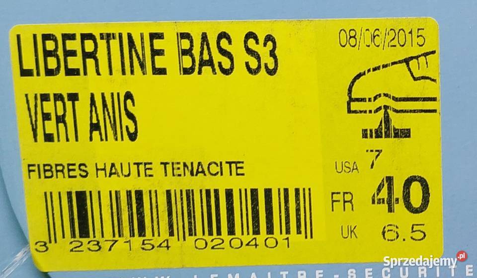 DAMSKIE BUTY OCHRONNE LEMAITRE LIBERTINE BAS S3 Mielęcin